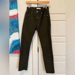 Olive Green Billy Reid Moleskin Jeans